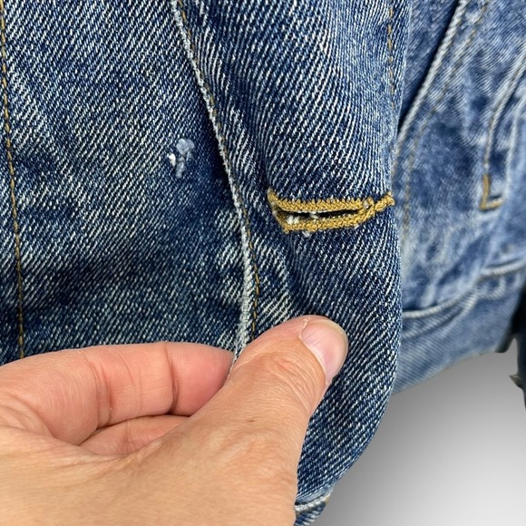 Nevada Men's Denim Flannel-Lined Jacket Blue Large‎ 44 – Workwear Casual Layer - Picture 7 of 11